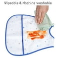 thumbnail image 2 of Threemushroom Waterproof Adjustable Baby Bib with Crumb Catcher Pocket, 4 Pieces, 2 of 5