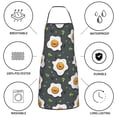 thumbnail image 6 of Pofeuu Cute Poached Eggs Print Aprons with Pockets, Cute Aprons for Kitchen, Cooking, Server, Barber, Chef Apron, 6 of 7