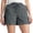 Dark Gray, variant on Womens Shorts Dressy Casual,Lightweight High Waist Drawstring Hiking Shorts with Pockets Breathable Summer Outdoor Wear,Womens Bermuda Shorts Green 3XL