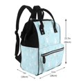thumbnail image 2 of Pofeuu Cute Bunny Print Diaper Bag Backpack, Multifunction Travel Pack Maternity Baby Changing Bags, Large Capacity, Waterproof, 2 of 6