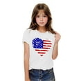 thumbnail image 6 of zbxnLI 3-10 Years Girls 4th July Shirts Heart Graphic T-Shirts for Kids Independent Days Short Sleeve Tops, 6 of 7