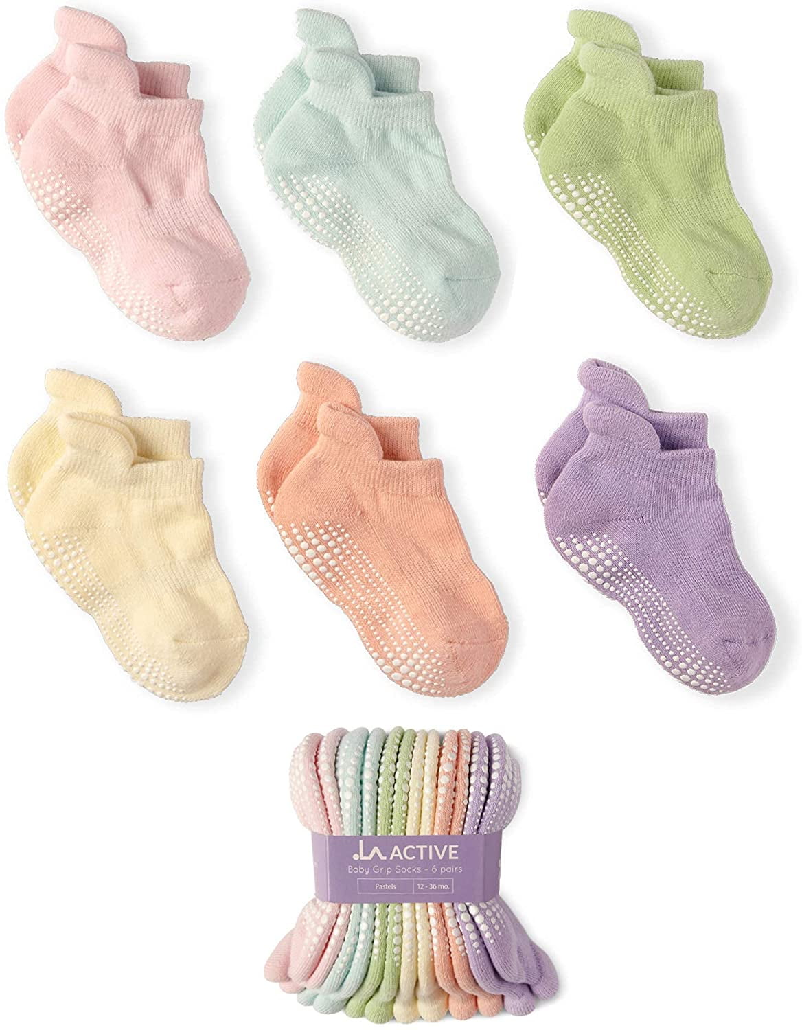 Baby Infant Toddler Kids Boys Girls Non Slip Anti Skid Ankle Socks with Grip 