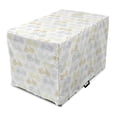 thumbnail image 1 of Bicycle Dog Crate Cover, Classic Design Bicycle Drawings of Pastel Colors Retro Style White Background, Easy to Use Pet Kennel Cover for Dogs, 35" x 23" x 27", Cadet Blue Camel, by Ambesonne, 1 of 6