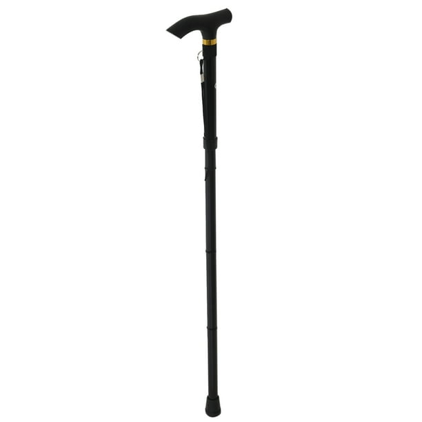 Folding Cane Adjustable Collapsible Lightweight with Ligh Walking Stick Perfect Daily Living Aid