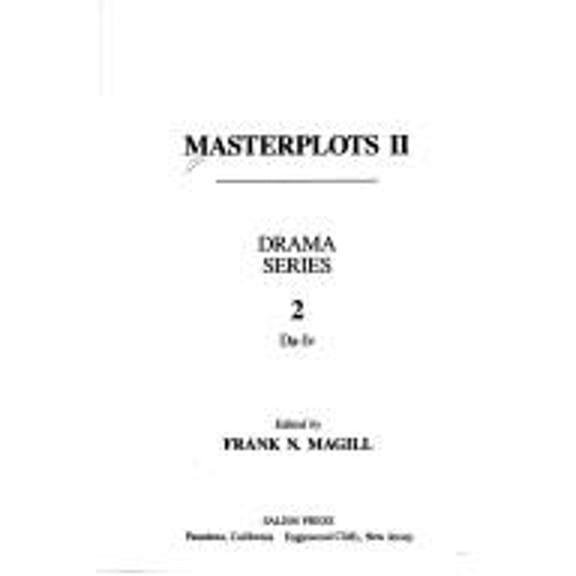 Pre-Owned Masterplots II, Drama Series (Library Binding) 9780893564919