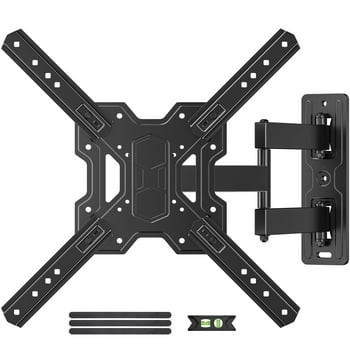 USX MOUNT Full Motion TV Wall Mount Bracket with Swivel Arm for 23 to 55 Inch TVs, Holds up to 77 lbs