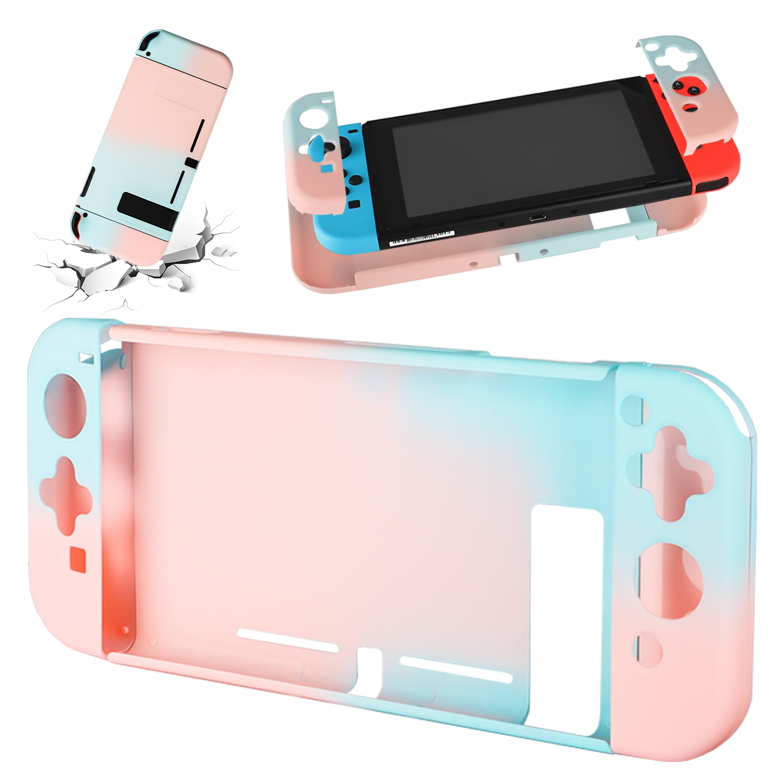 EEEkit Switch Case and Screen Protector for Nintendo Switch, Hard Shell Case Cover, Pouch Case