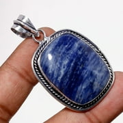 Sodalite Gemstone Handmade Ethnic Anniversary Gift Pendant Jewelry 2.1" SA 9593
