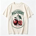 thumbnail image 2 of Womens Graphic Tees Short Sleeve T Shirts | Cotton Loose Casual Tops for Girls, Vintage Cherry Graphic T-shirts, 2 of 5