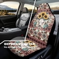 thumbnail image 3 of Jeiento Skull Car Seat Covers 2 Pcs Waterproof Car Seat Cover Southwest Aztec High Back Driver Seat Cover Red Soft Stretch Bucket Seat Covers Universal Size Fit for Most Cars SUVs Trucks Sedans Van, 3 of 7