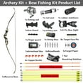 thumbnail image 2 of BLACK HUNTER 60" Recurve Bowfishing Kits with Reel for Adults Youth Hunting Bow Aluminium Bow Riser 30lbs-55lbs Right-Handed Bow, 2 of 4