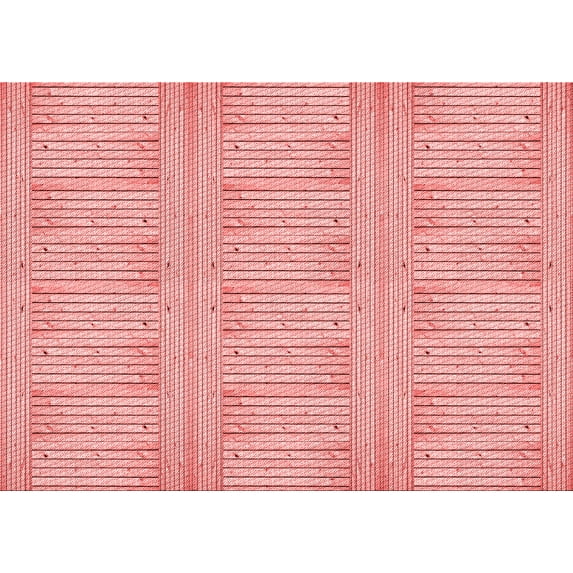 Ahgly Company Indoor Rectangle Patterned Valentine Red Area Rugs, 7' x 10'