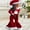 Santa Claus, variant on Christmas Kids Girls Clothes 3pcs Outfits Santa Print Long Sleeve Velvet Tops and Pants Hat Set