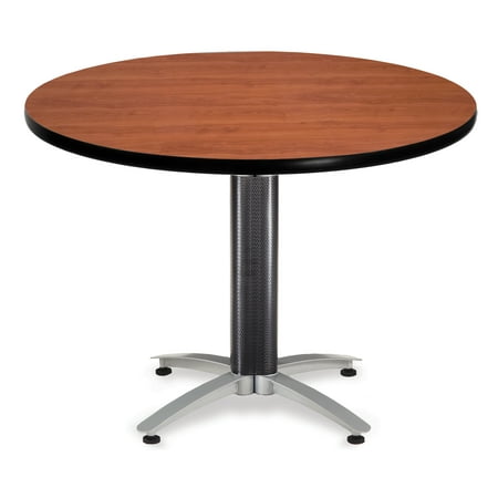 Restaurant Furniture Phoenix KMT42RD-CHY restaurant Furniture 42 Inch Multi-Purpose Mesh Base laminate top cafeteria Bar CHERRY ROUND Table ()
