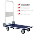 thumbnail image 2 of Costway 330lbs Platform Cart Dolly Foldable Push Hand Iron, 2 of 9