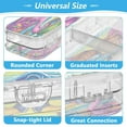 thumbnail image 4 of Wobogo Pink Cartoon Flamingos Clear Pencil Case Plastic Pencilboxes Stackable Design Study Materials for Classroom Office, 4 of 7