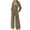 Army Green, variant on Wancir Womens Fashion Loose Long Sleeve Print Pockets Wide Leg Jumpsuit