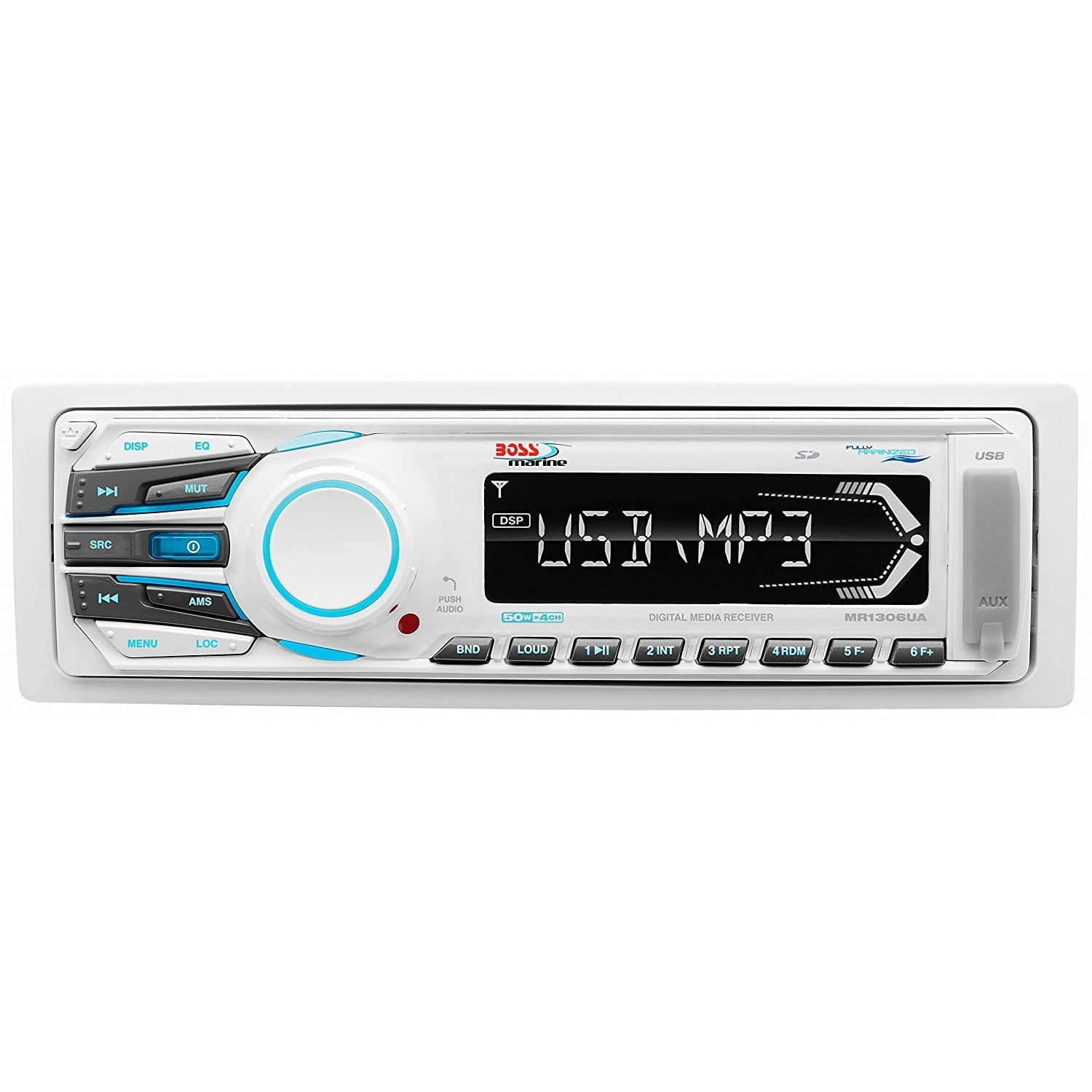 Car Stereo, Single Din Weatherproof Indash Bluetooth Car Stereo
