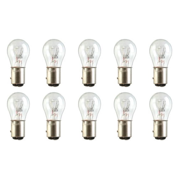 CEC Industries #2057LL Long Life Bulbs, 12.8/14 V, 26.88/6.72 W, BAY15d Base, S-8 shape (Box of 10)