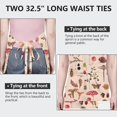 thumbnail image 6 of Red Mushroom Insect Light Pattern Apron-Garden Aprons for Women with Pockets-Cotton Linen Waterproof Kitchen Cooking Gardening Aprons Adjustable for Kitchen,Cooking,BBQ and Salon 33x27 Inch, 6 of 7