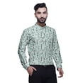 thumbnail image 3 of BESTMAN Kurta Court Imprimé pour Homme Col Mandarin Indien Chemises Vêtements Décontractés, 3 of 6
