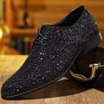 thumbnail image 2 of Men's Formal Dress Shoes Elegant Shiny Loafer Design Lace Up For Business Occasions, 2 of 6