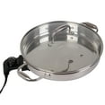 thumbnail image 1 of Poêle Électrique par Cucina Pro - Acier Inoxydable 18/10 avec Couvercle en Verre Trempé, Ronde 12 Pouces, 1 of 4