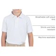 thumbnail image 4 of Camisa Polo de Manga Corta French Toast XS Azul Marino Unisex, 4 of 4