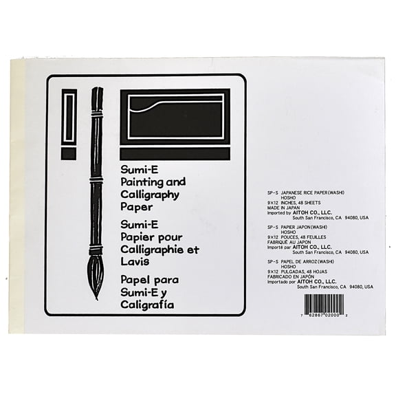 Aitoh Hosho Paper Pad, 48/Sht. Soft Bound, 9" x 12"