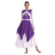 thumbnail image 4 of Vestido de baile lírico de Ballet litúrgico Irregular brillante metálico de manga larga para mujer, traje de fiesta de adoración, Ropa de baile, 4 of 5