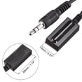 thumbnail image 3 of Uxcell IR Infrared Receiver Extender Cable 3.5mm Jack 4.9FT 26FT Receiving Distance Black Square Head, 3 of 6