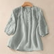 thumbnail image 2 of Vestidos Casuales Para Mujer, Blusas De Mujer De Moda Camisetas sueltas de verano con cuello redondo y manga corta para mujer, 2 of 8
