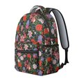 thumbnail image 2 of Pioneer Flower Floral Print Pattern Backpack for School, Cute School Bag with Adjustable Shoulder Straps and Padded Back, 15.3"x11"x7.1", 2 of 5