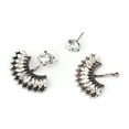 thumbnail image 3 of 50198 Metal Rhinestone Sector High Quality Glass Earring Ear Stud Jewelry Accessory, 3 of 7