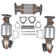 GELUOXI Catalytic Converters Set Replacement for 2005-2008 Honda Pilot 3.5L 45106-45107-45108