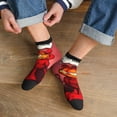 thumbnail image 3 of Zufioo Garfield Print 30cm Adult Socks, Contrast Color Straight Socks Sports Socks - Moisture Wicking, High Elasticity, Unisex, 3 of 7