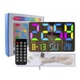 thumbnail image 1 of Reloj de Mesa Digital Strade Fareast Limited Reloj de Pared LED Concha negra 12/24 Horas, 1 of 8