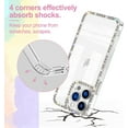 thumbnail image 4 of Compatible with iPhone 14 Pro Max Case Clear Bling Diamond Rhinestone Cute for Girls Women Girly Case Glitter Shiny Sparkle Bumper Design Soft Silicone Luxury Fashion Protective 3D Phone Case, 4 of 8
