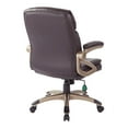 thumbnail image 4 of Executive Low Back Chair in Espresso Bonded Leather with Cocoa Accents, 4 of 6