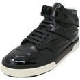 thumbnail image 1 of Alejandro Ingelmo Men's Exotron Leather High-Top Sneaker Chantal Nero - 11M, 1 of 3
