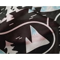 thumbnail image 5 of oneOone Silk Tabby Black Fabric Mountain Pattern Craft Projects Decor Fabric Printed By The Yard 42 Inch Wide, 5 of 5