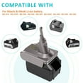 thumbnail image 2 of V6V7V8  Battery Adapter for Dyson V6 V7 V8,for Craftsman 20V V20 Lithium Battery Work for Dyson SV04 SV03 VTC4 DC59 DC58 DC62 SV09 for V6 Animal Motorhead V6 Slim Cordless Vacuum Battery Replacement, 2 of 5