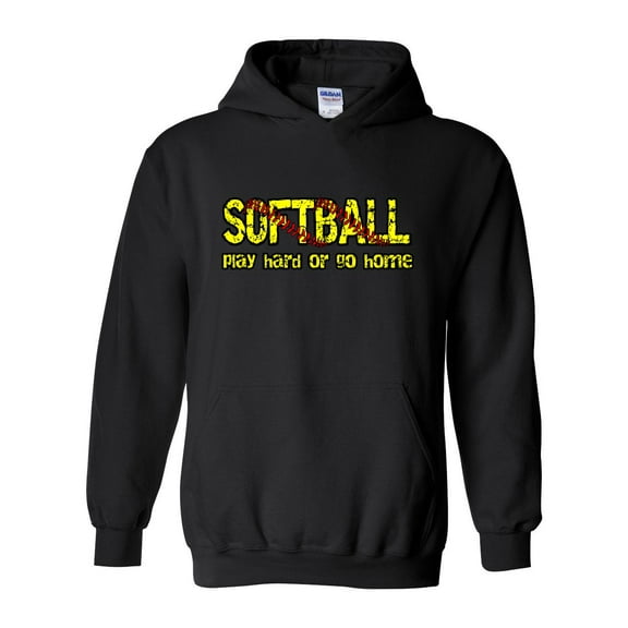 IWPF - Women Sweatshirts and Hoodies - Softball Play Hard or Go Home