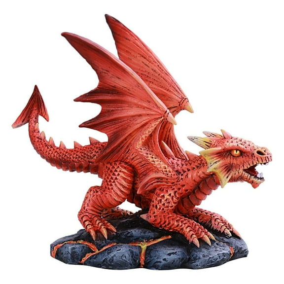 Pacific Giftware Anne Stokes Age of Dragons Fire Dragon Wyrmling Home Tabletop Decorative Resin Figurine