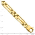 thumbnail image 4 of 14k Yellow Gold Bracelet Men's Link, Other 10.1 mm 8.75 in Polished and Satin 8.75in Mens Link, 4 of 5