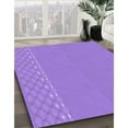 thumbnail image 3 of Ahgly Company Machine Washable Indoor Square Transitional Heliotrope Purple Area Rugs, 3' Square, 3 of 7
