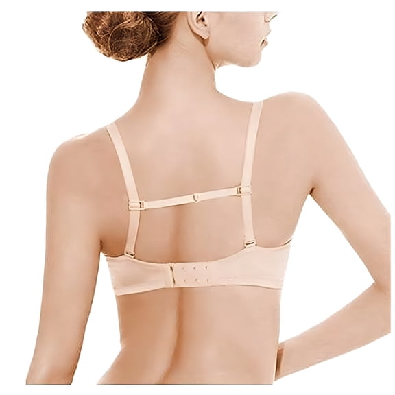 TELOLY 3 Piece Women's Non-slip Elastic Bra Strap Holder Racer Back & 12 Bra Strap Clips - Conceal Straps