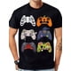 thumbnail image 1 of Camiseta de algodón con diseño de controlador de juego de Halloween para hombre, negra, 220 g, para adultos, hombres, mujeres, adolescentes, jóvenes, 1 of 6