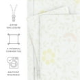 thumbnail image 5 of Noble Linens White Spring Vines Print Duvet Set 3-Piece Duvet Cover Set, Full/Queen, 5 of 12