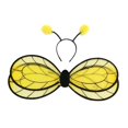 thumbnail image 1 of Disfraz de ala de abeja de poliéster con diadema para Halloween familiar amarillo, 1 of 8